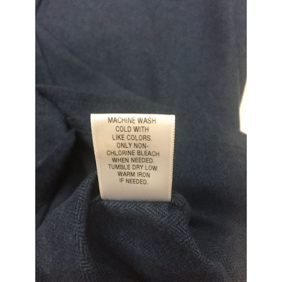 Men Croft & Barrow Blue Long Sleeve Button Down Cotton Top Shirt Size M Medium - Picture 11 of 15